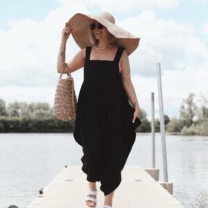 Smash + Tess Classic Black Squirrel Romper collab with BirdsPapaya